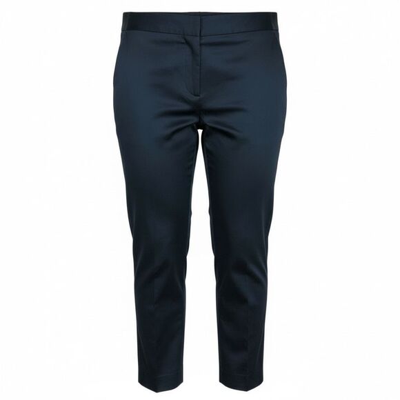 Talbots NWT Signature Low Rise Flat Front Cropped Trouser Pants Black Size 4P - Picture 1 of 11